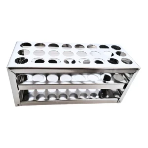 Stainless Steel 24 Hole Test Tube Rack - Laboratory Stand Holder