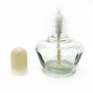 Glass Spirit Lamp for Laboratory Use | Clear Glass Alcohol Burner